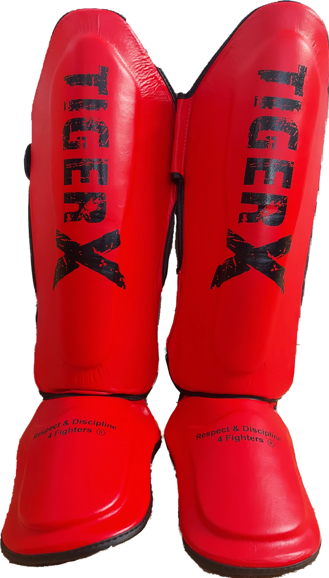 Protège Tibias Tiger-X Cuir V3 Rouge581:2047 663:2226