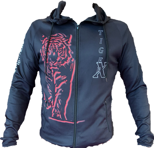 Sweat technique à capuche zip mixte Tiger-X Enfant544:2249 575:2040
